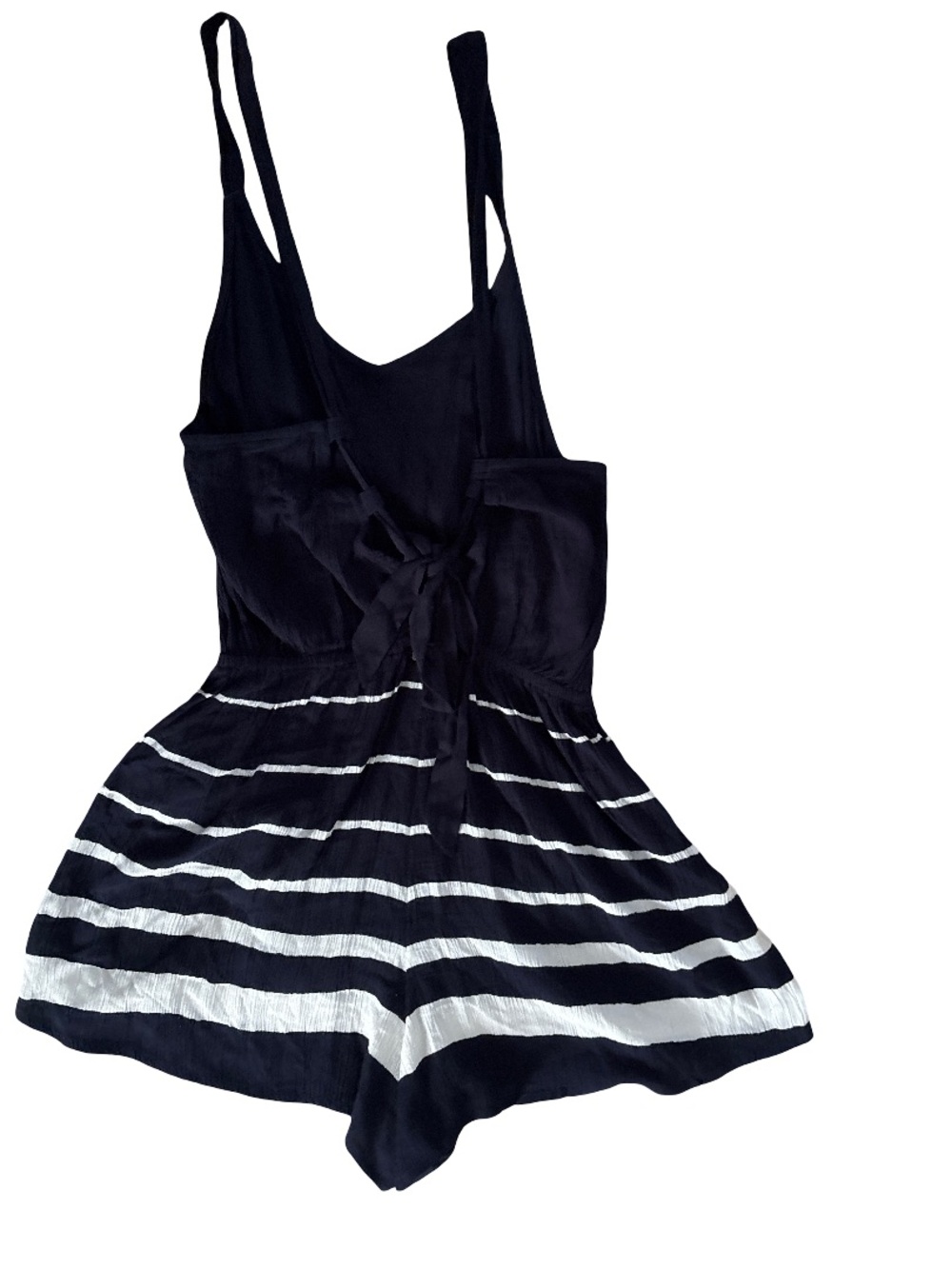 Billabong Navy and White Striped Casual Romper